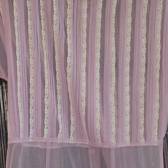 Chiffon Sheer Delicate Short Sleeved Top - Picture 2 of 4